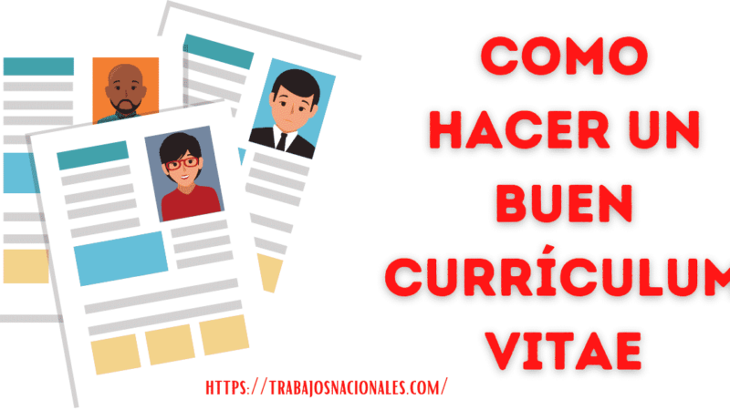 Como hacer un buen currículum vitae